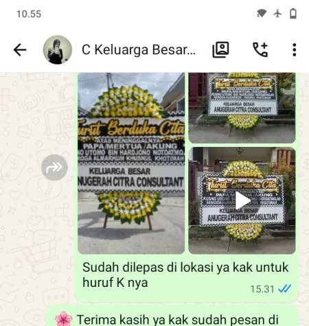 Pengiriman Papan Bunga Duka Batam